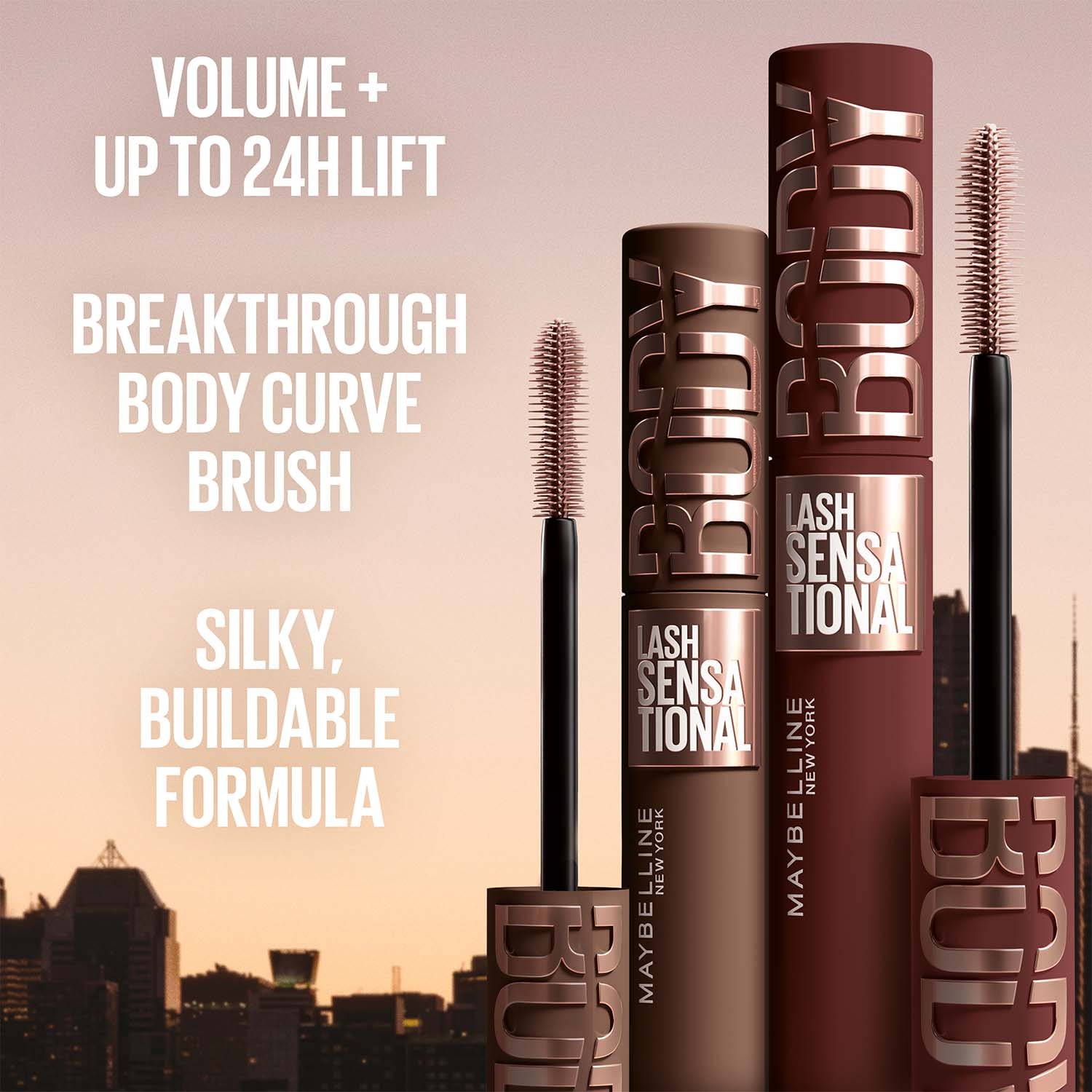 Maybelline Lash Sensational Body Mascara Browns pdp benefits