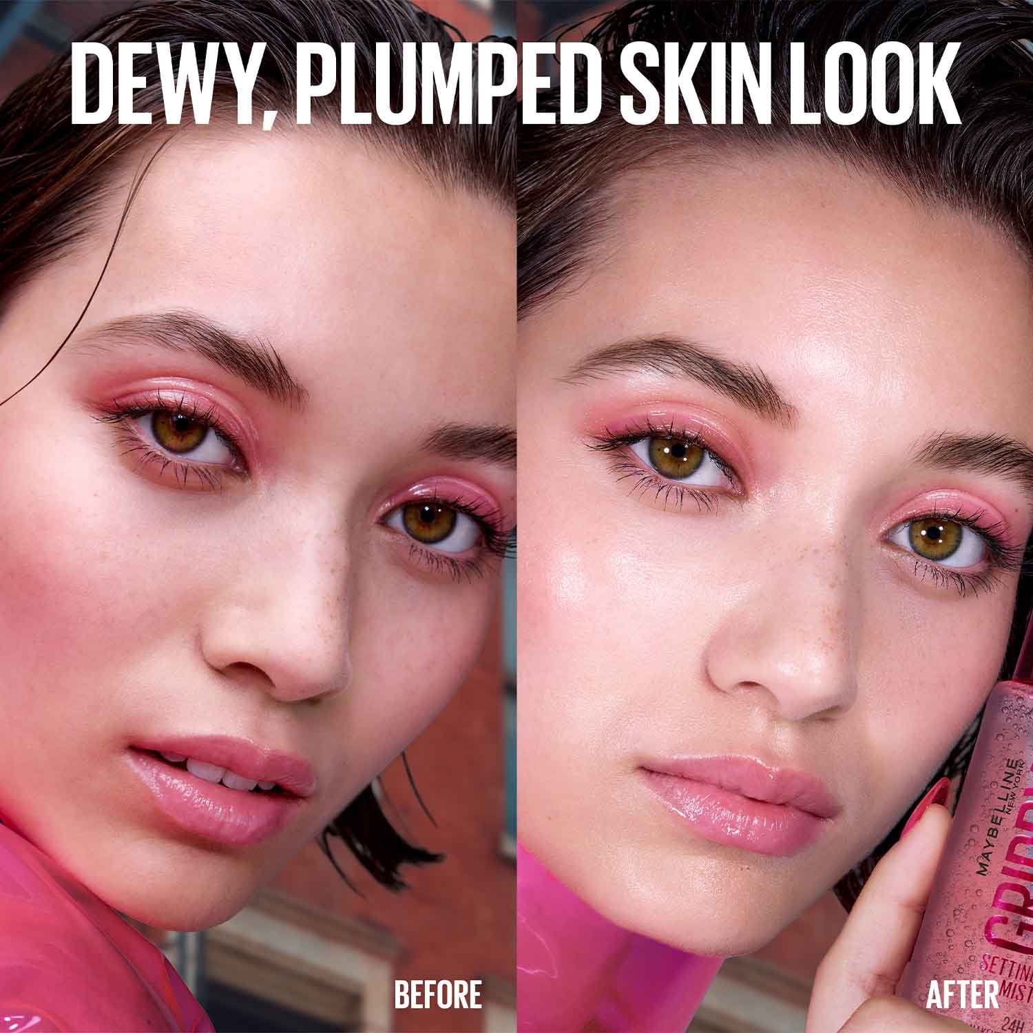 MNY Grippy Setting mist pdp before after