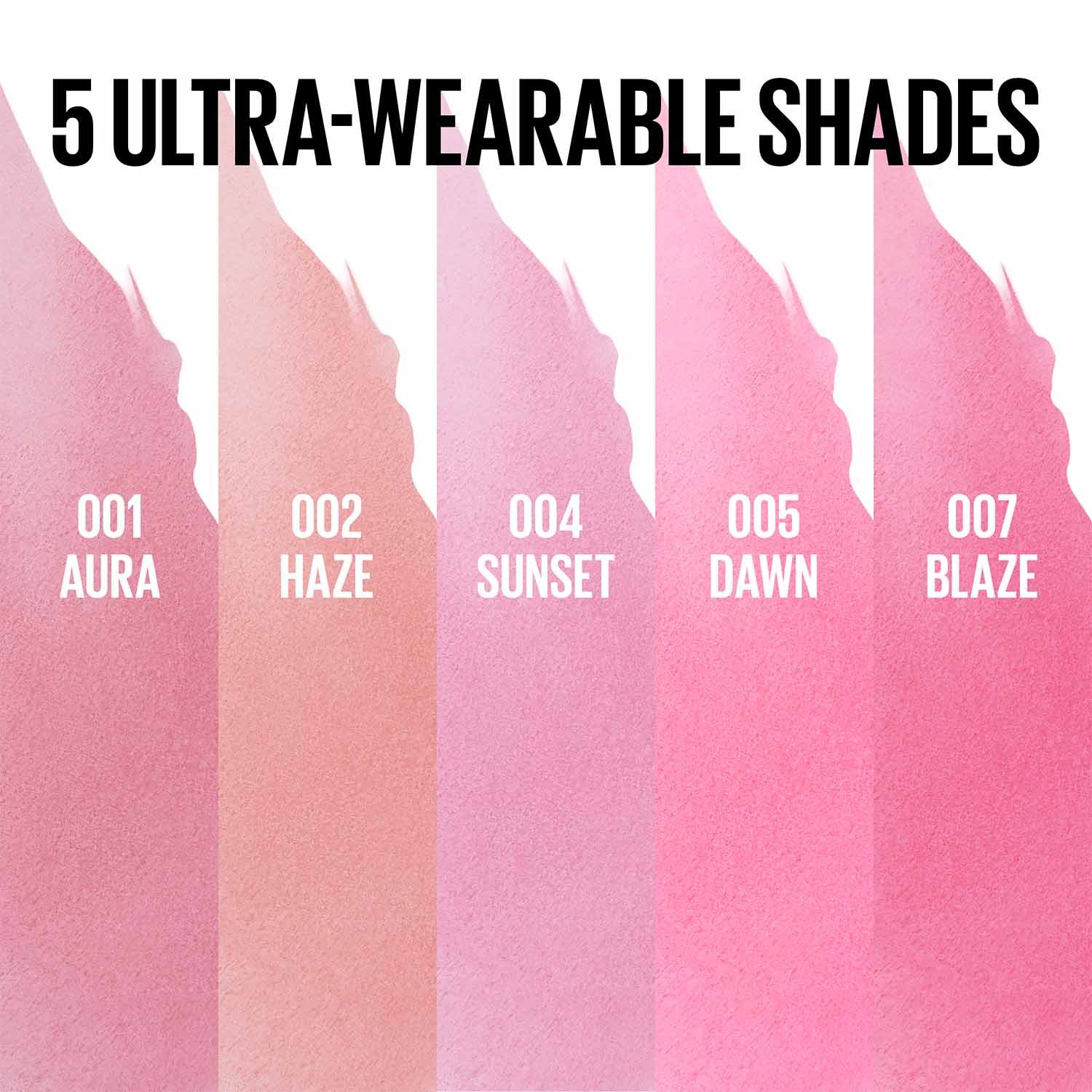 MNY Lip Peel Off Liner ATF Shade Guide